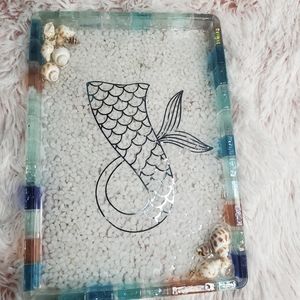 Beach Mermaid Resin Vanity Tray